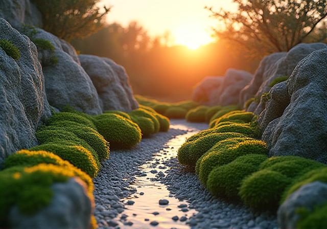 Crystalline Gardensによる美しい石庭の施工例